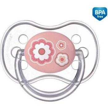 Canpol Babies 18m + silikónový symetrický Newborn Baby růžová