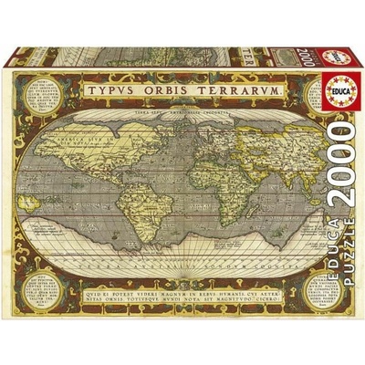 EDUCA Mapa světa 2000 dílků