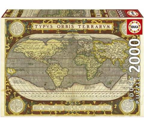 EDUCA Mapa světa 2000 dílků