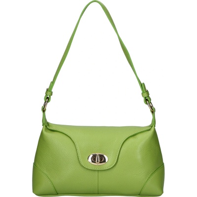 Dámská kožená crossbody kabelka zelená Delami Logi zelená