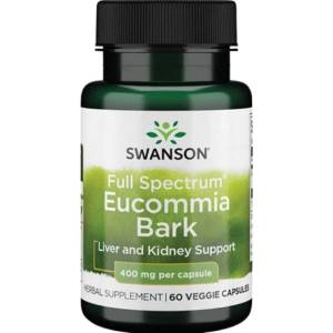 Swanson Full Spectrum Eucommia Bark 400 mg [60 капсули]