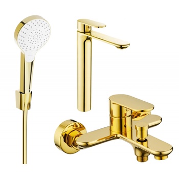 Mexen Milo R05 комплект за вана, златен - 71313R05-50 (71313R05-50)