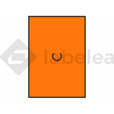 Labelea Samolepiace etikety do klieští, 16x23 mm Motex farebné signálne, Farba etikiet Signálna oranžová ECI1623MOT54SO