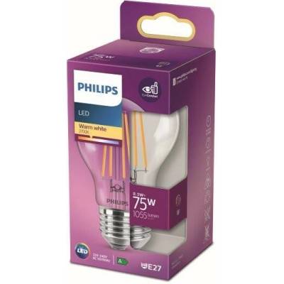 Philips LED žiarovka 1x8,5W E27 1055lm 2700K teplá biela, číra, EyeComfort