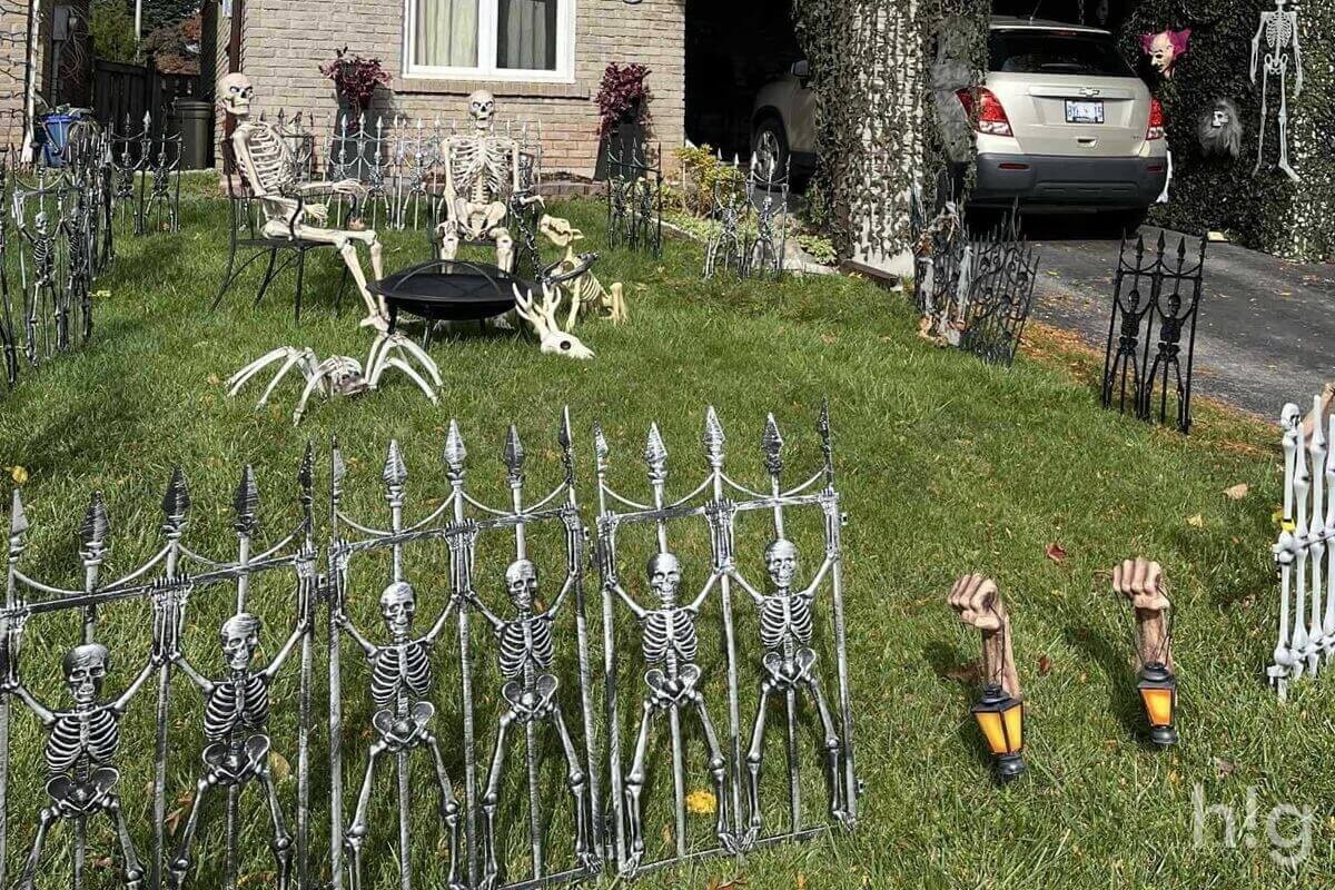 Halloweeni kültéri dekoráció