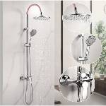 Inter Ceramic Душ система със смесител, пита, слушалка и шлаух ICT 6544PINK, Inter Ceramic (6544PINK)