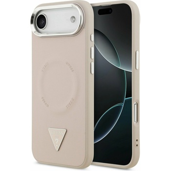 GUESS PU Leather Triangle Logo MagSafe Задна Корица за iPhone Air Pink Guess | Rozov | МЪЖЕ | UNI