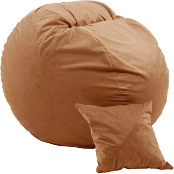 Image 1 of Pufrelax Комплект Барбарон и декоративна възглавница, 450л. Matusalem, Creamsicle, Перящ се калъф, Подходящ за деца, Пълнеж с микс от мемори пяна и дунапрен, Гама Premium