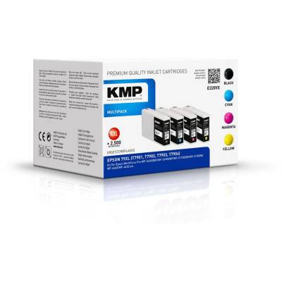 Compatible KMP E220VX Epson T7901-T7904 комплект печатащи касети, 4 цвята (1628,4005)