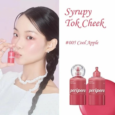 Peripera Syrupy Tok Cheek 05 Cool Apple prirodzená lícenka pre svieži vzhľad 9 g