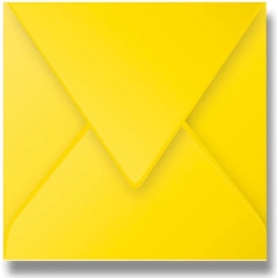 Obálka CLAIREFONTAINE - 165 x 165 mm, žlutá