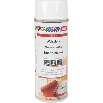 Dupli Color Profi, univerzálny sprej biely polomatný 400 ml