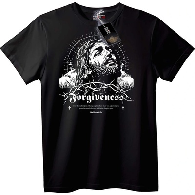 NOONEBRAND Тениска Прошка Матей 6: 14 - 4XL, Black