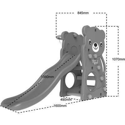 RKToys Dětské hřiště 4v1 Medvídek