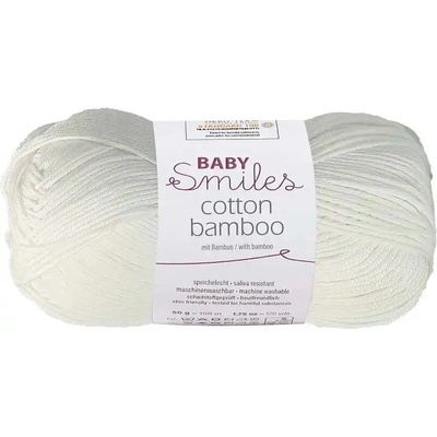 Schachenmayr Baby Smiles Cotton Bamboo 01001 bílá