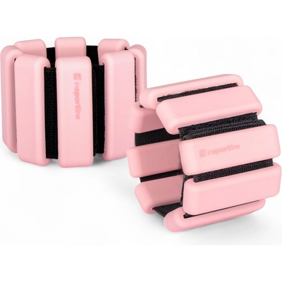 Fitness závažie na členok a zápästie inSPORTline Brace 2x0,5 kg ružová