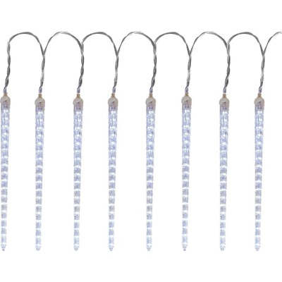 MagicHome Reťaz Icicle 288 LED studená biela 8 cencúľov vodopádový efekt 230 V 50 Hz I