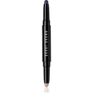 Bobbi Brown Long-Wear Dual-Ended Cream Shadow Stick сенки за очи в молив дуо цвят Silk / Rich Navy 1.6 гр