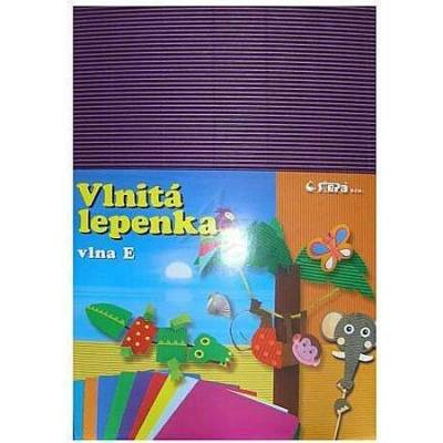 Lepenka E-Welle 260g 34,5 x 24,5cm rovná-violet 10 listů