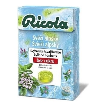 Ricola Svěží alpský švýcarské bylinné bonbony 40 g