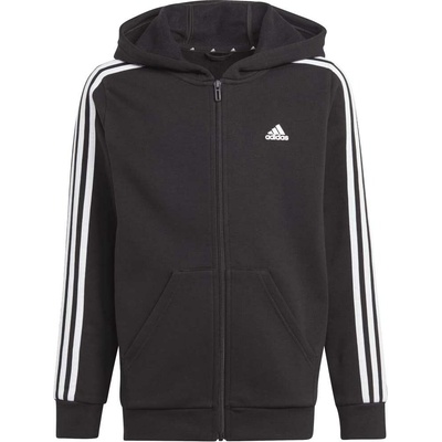 adidas 3S FL FZ Hood čierna