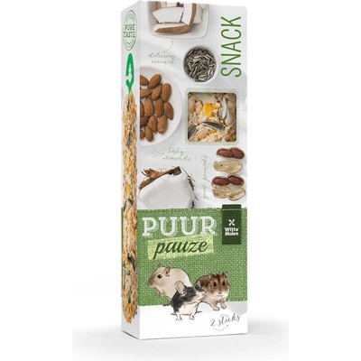 Witte molen Puur pauze пръчици с ядки - пръчици с ядки за гризачи 2 бр