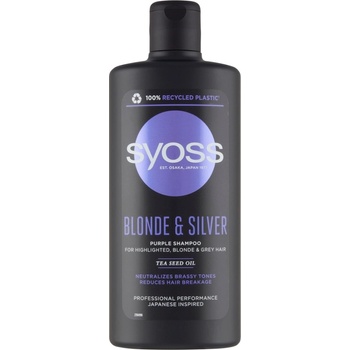 Syoss Blonde & Silver šampon pro zesvětlené, blond a šedé vlasy 440 ml
