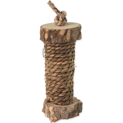 Strefa Small Animals dřevěný válec opletený 18 cm