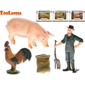 Mikro trading ZooLandia Farma set se zvířátky a doplňky