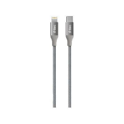 Ttec Кабел ttec AlumiCable Type-c - Lightning Fast Charging Cable 150cm - Space Grey