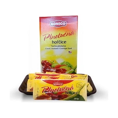 Boneco hořčice plnotučná porcovaná, 100x20g