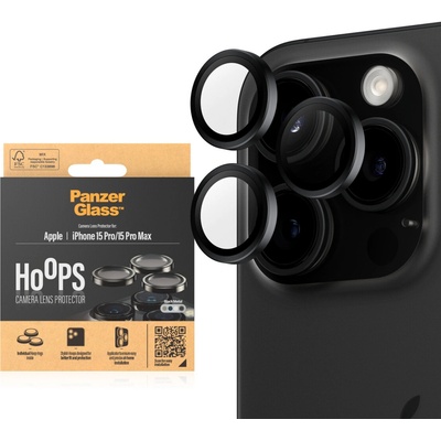 PanzerGlass Ochranný kryt objektívu fotoaparátu Hoops pre iPhone 15 Pro/15 Pro Max 1139