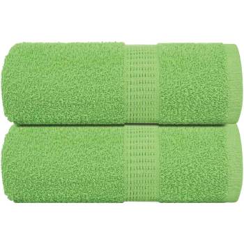 vidaXL Кърпи за пране FROGN 2 бр. ябълковозелени 30x30 см 360 г/м2 (137016)