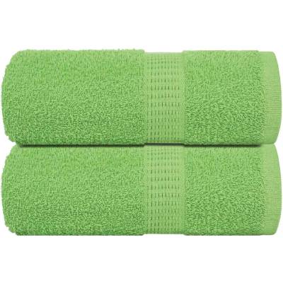 vidaXL Кърпи за пране FROGN 2 бр. ябълковозелени 30x30 см 360 г/м2 (137016)