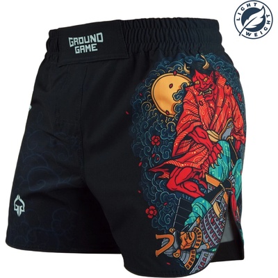 Ground Game MMA lehké kraťasy Ashi Garami černá
