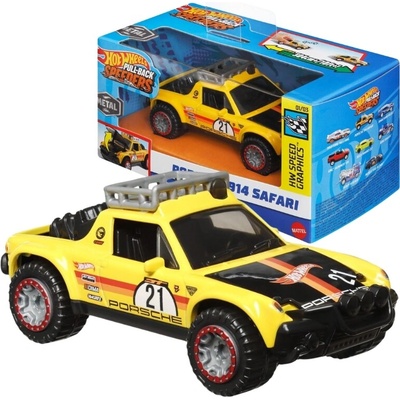 Mattel Hot Wheels PullBack Speeders Porsche 914 Safari