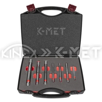 KINEX Комплект резбови калибър пробка k-met 93000-6g-012, m3, m4, m5, m6, m8, m10, m12 (93000-6g-012)