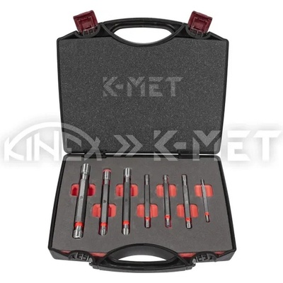 KINEX Комплект резбови калибър пробка k-met 93000-6g-012, m3, m4, m5, m6, m8, m10, m12 (93000-6g-012)