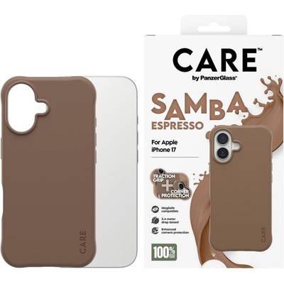 Panzer Калъф CARE - Fashionable Samba, iPhone 17, MagSafe, Espresso (5715685027116)