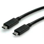 Roline Кабел Roline S3521, USB 3.1 type C към USB 3.1 type C, 1m, черен