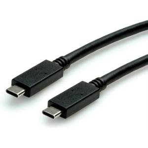 Roline Кабел Roline S3521, USB 3.1 type C към USB 3.1 type C, 1m, черен