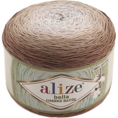 Alize Příze Bella ombre batik 7410 hnědá