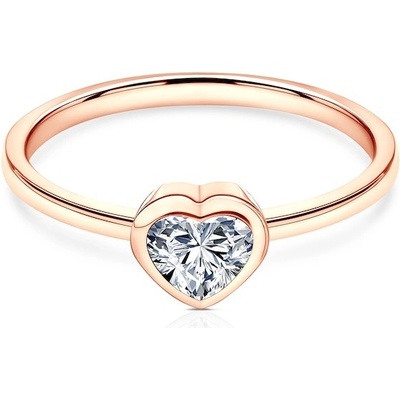 Savicki Zásnubný prsteň Pure ružové zlato diamant PURE P HE 30 D R