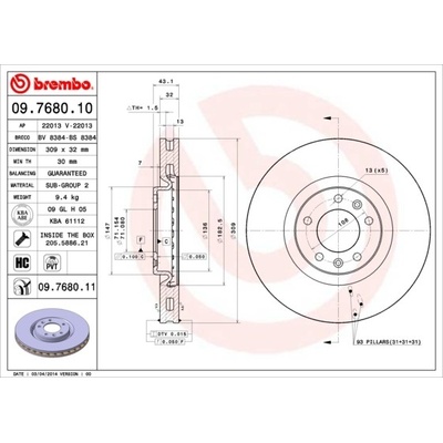 BREMBO 09.7680.11
