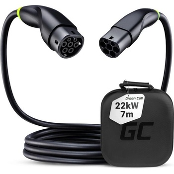 Green Cell Кабел за зареждане на електрически автомобили Type2 22kW 3x32A 7m (EVKABGC02)