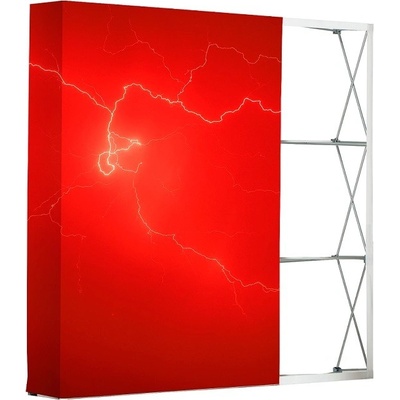 Jansen Display Pop-Up Fabric Premium 3 x 3 Straight, 2200 x 2200 mm