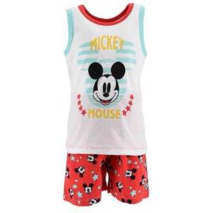 Setino Летен плажен комплект Mickey, бял Размер - деца: 98