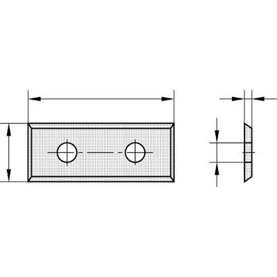Žiletka 39,5x12x1,5mm pro frézu D1216