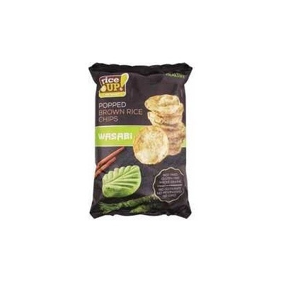 RICE UP Ryžové chipsy wasabi 60 g
