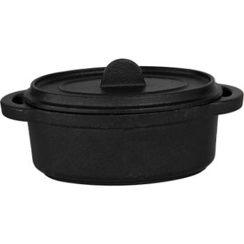 HORECANO HORECANO-Мини касерола чугун за сервиране ЕЛИПСА 13х9.5хh5cm (HC-93880) (0193880)